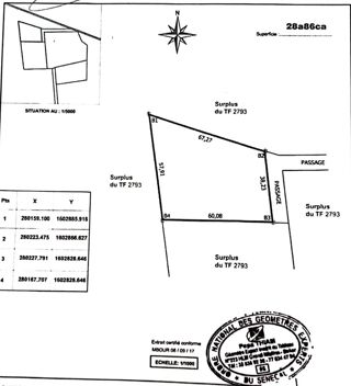  Terrain � vendre 1 m� Saly