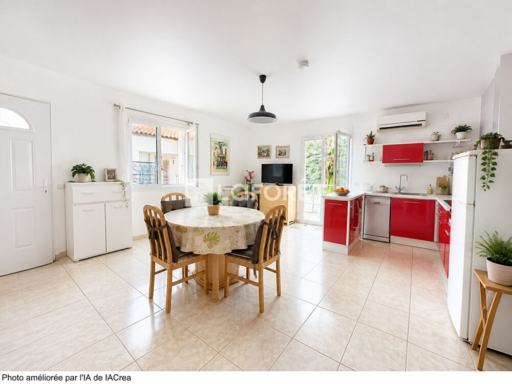 Vente Maison Maison Elne plain pied , 4 pièce(s) 83.52 m2. 2 garages. 482 m2 de terrain Elne