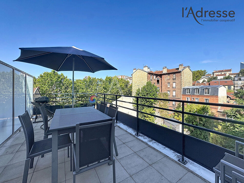 PUTEAUX/ République - Appartement 3 pièces 62m² - 1 Terrasse 16m² - 1 Parking - 1 Cave