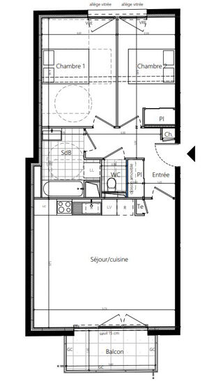  Appartement � vendre 3 pi�ces 66 m�