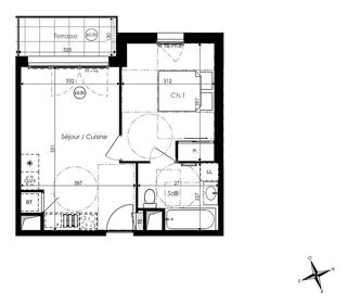  Appartement à vendre 2 pièces 37 m²