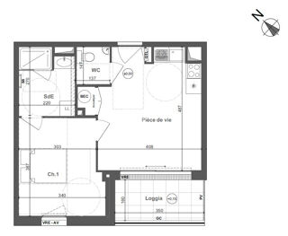  Appartement à vendre 2 pièces 39 m²