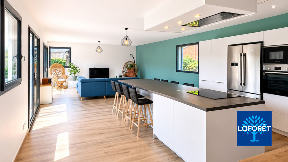 Maison d'architecte contemporaine 136 m² - 3 chambres - Semi plain-pied - Aulnoy-Lez-Valenciennes
