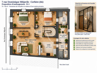 Vente Appartement CERBÈRE - PLATEAU COMPLET 85 M² À RÉNOVER - IMMEUBLE BOURGEOIS Cerbere