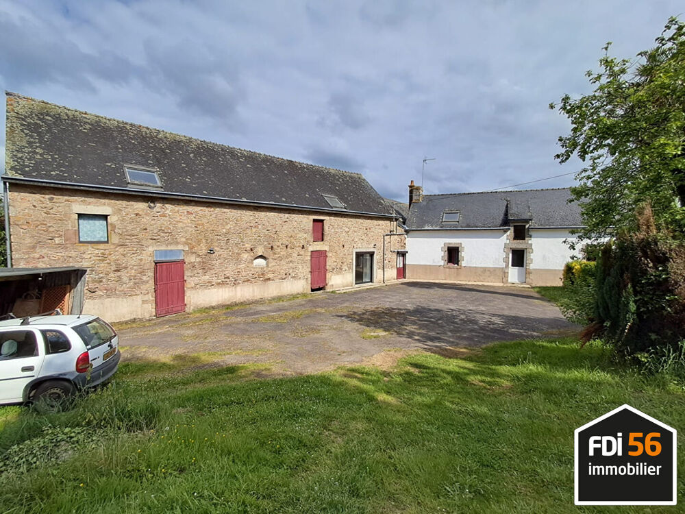 A VENDRE - MAISON ET LONGERE CAUDAN - JARDIN ET PARKING - BEAU POTENTIEL