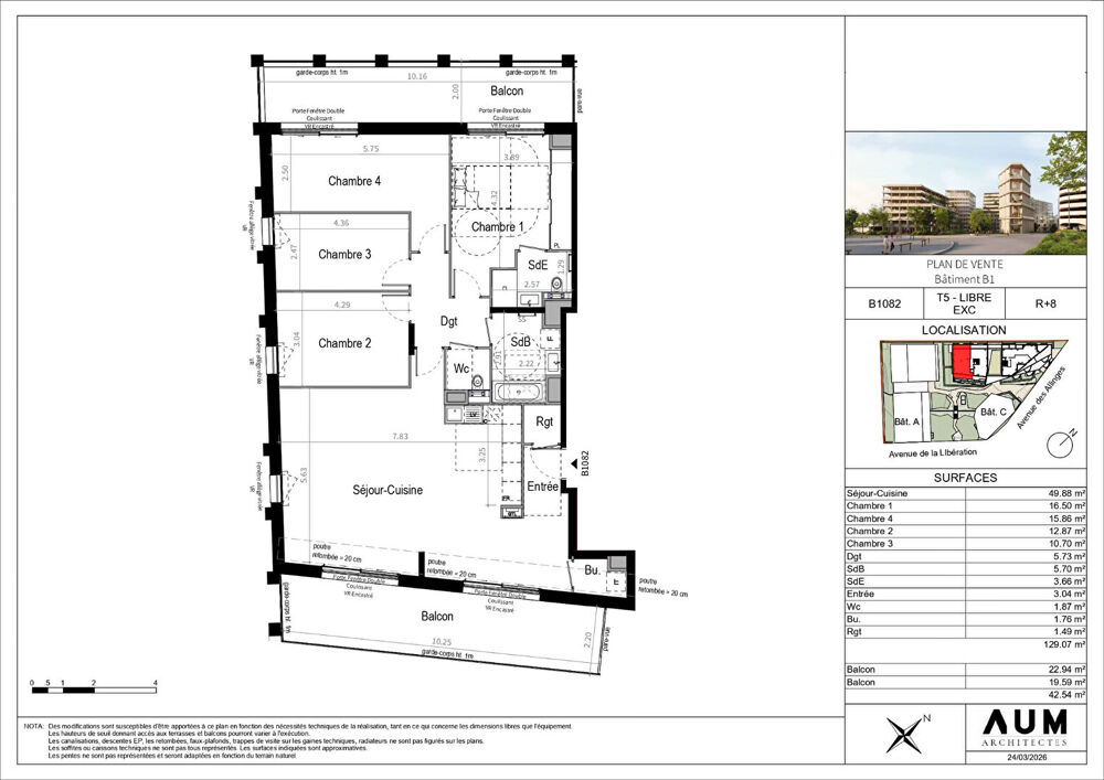 THONON LES BAINS - Appartement T5 - 129.07m²
