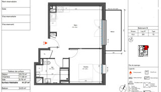  Appartement � vendre 2 pi�ces 42 m�