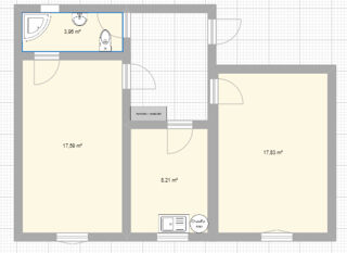  Appartement à vendre 2 pièces 54 m²