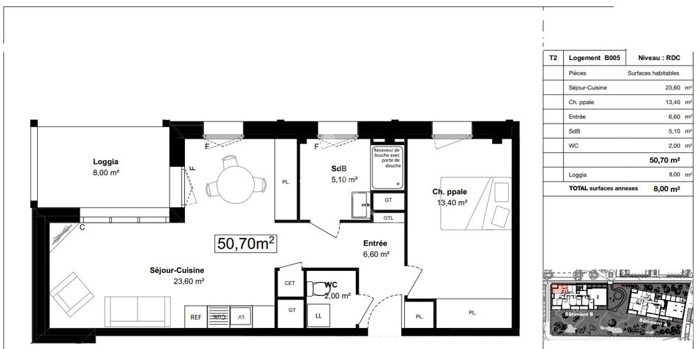 Vente Appartement Appartement T2 Neuf Centre ville d'Avrille Avrille