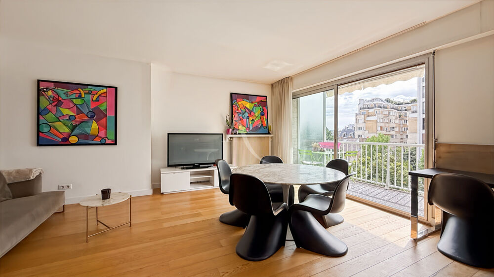 Vente Appartement PARIS 16e  HENRI HEINE  3 PIÈCES 92 M²  5e ÉTAGE BALCON SUR JARDIN Paris 16