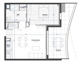  Appartement à vendre 2 pièces 45 m²