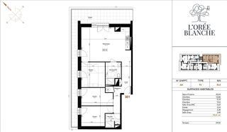 Vente Appartement CHAMBRAY-LÈS-TOURS - 4 PIÈCES NEUF AU DERNIER ÉTAGE AVEC TERRASSE DE 29,50 M² Chambray les tours
