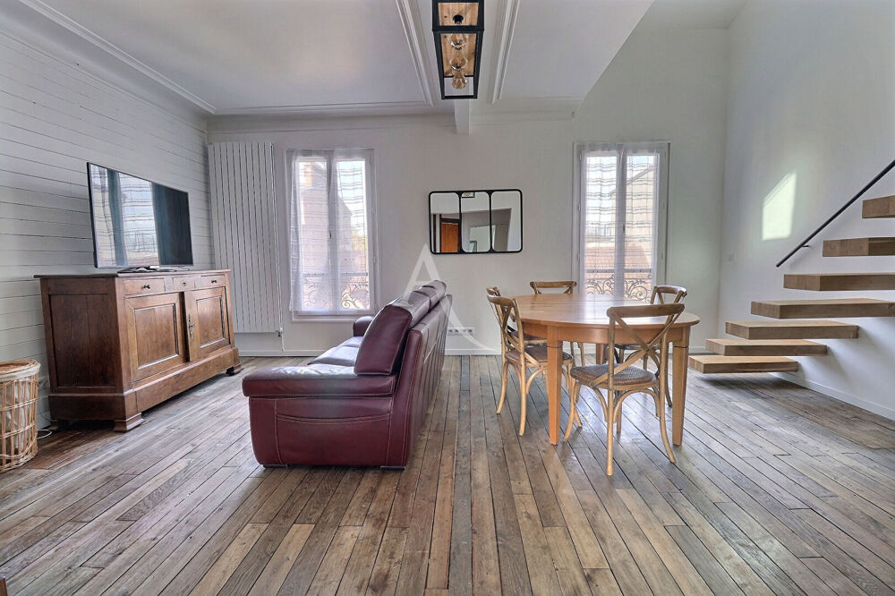 DUPLEX MEUBLÉ CLIMATISÉ 3p 2ch 62,28 m2 Centre Maisons-Laffitte
