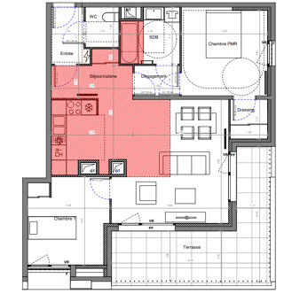  Appartement � vendre 3 pi�ces 71 m�