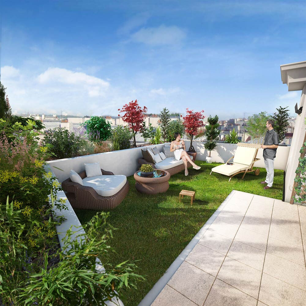 RAR A GAGNY MAGNIFIQUE 3 PIECES AVEC TERRASSE ET BALCON EXPOSE SUD