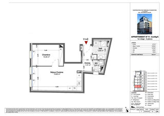  Appartement à vendre 2 pièces 40 m²