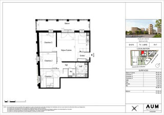 Vente Appartement THONON LES BAINS - Appartement T4 - 84.86m² Thonon les bains