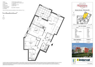  Appartement � vendre 3 pi�ces 78 m�