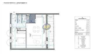  Appartement à vendre 2 pièces 61 m²