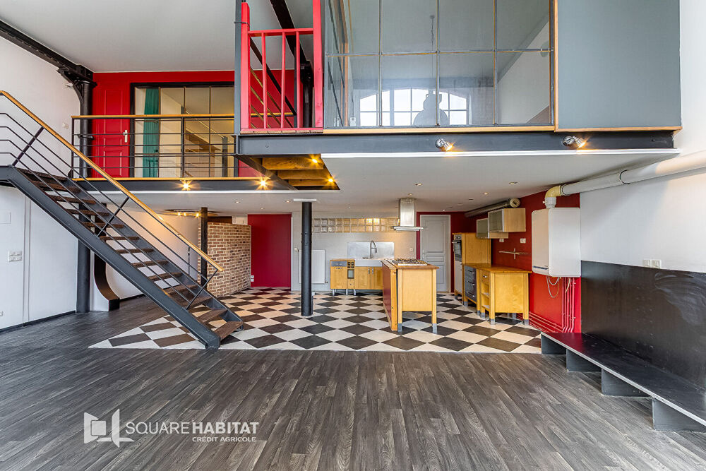 A VENDRE ! LOFT T3 DE 131 m² + place de parking AU COUR DE ROUBAIX! 189 000 FAI !!