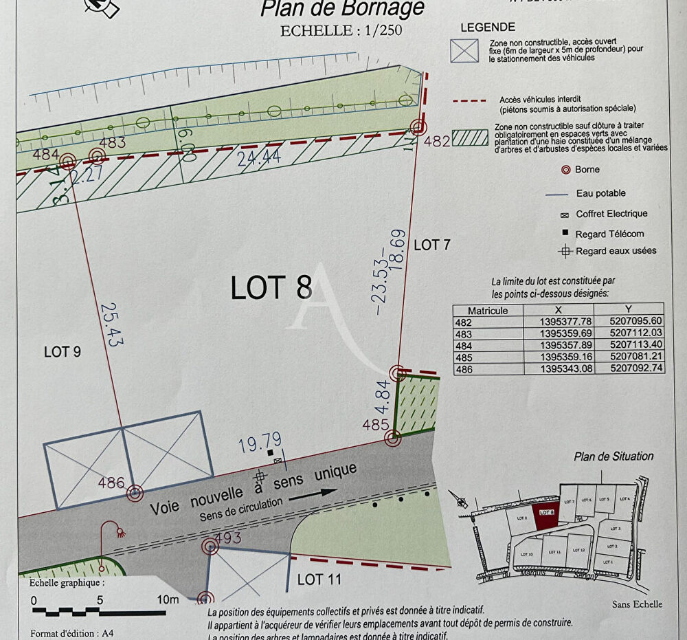 Vente Terrain Terrain Loire Les Marais 563 m2 Loire les marais