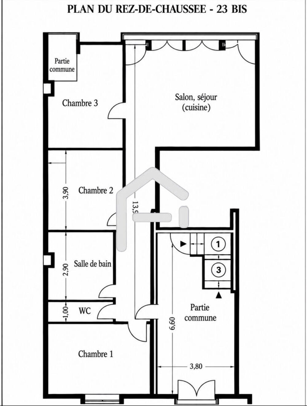 Vente Appartement Plateau à aménager de 90.37m² avec jardin privatif de 217 m² Toulouse