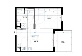  Appartement � vendre 2 pi�ces 41 m�