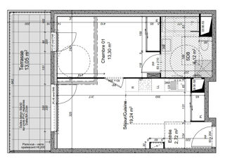  Appartement � vendre 2 pi�ces 41 m�