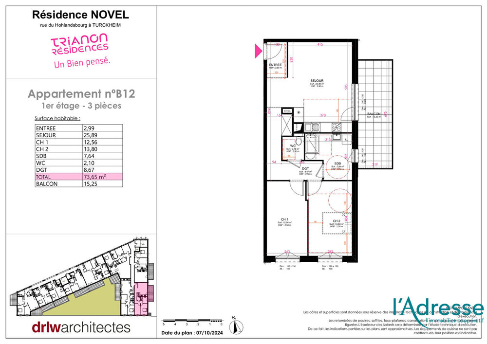 Vente Appartement Résidence NOVEL Turckheim
