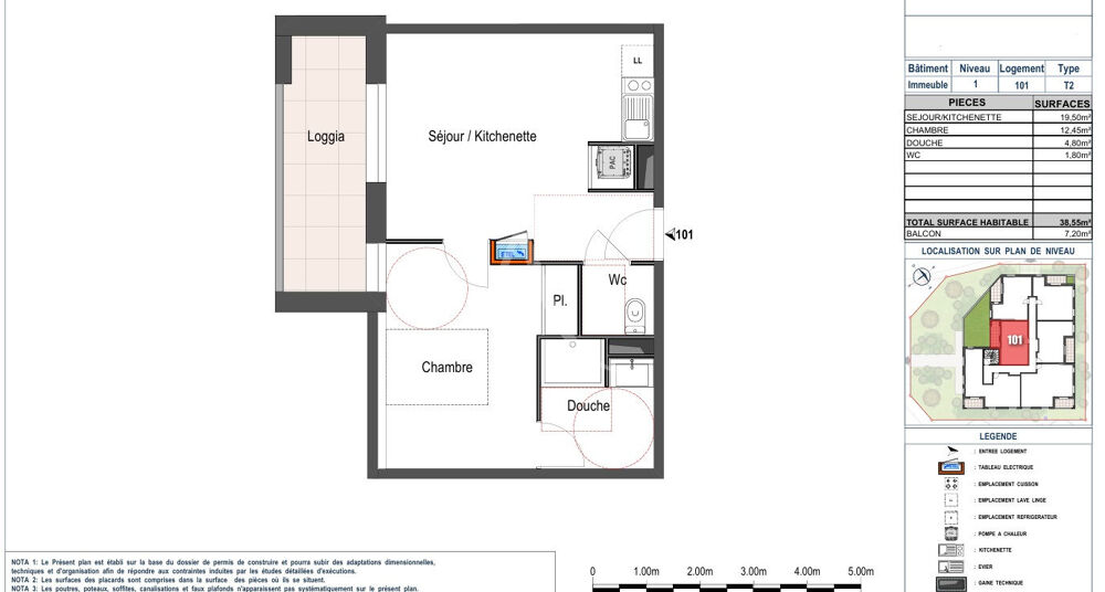 Vente Appartement A vendre T2 Neuf de 38,55m² - secteur de l'hyppodrome d'Angers Ecouflant