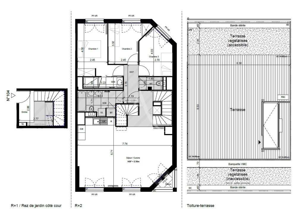 Appartement 4 pièces de 93.74 m² - Saint-Germain-en-Laye