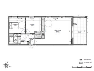  Appartement  vendre 3 pices 70 m