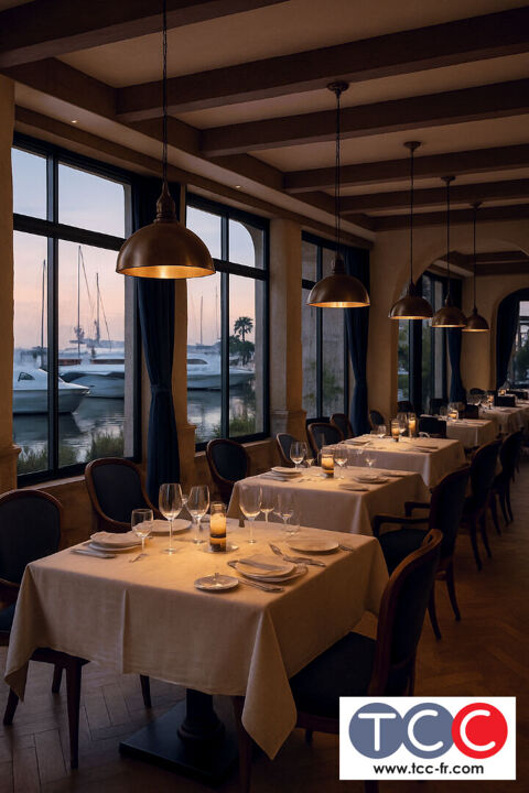   FOND DE COMMERCE MAGNIFIQUE RESTAURANT A VENDRE FACE A LA MER ANTIBES 