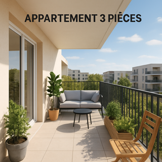  Appartement à vendre 3 pièces 60 m²