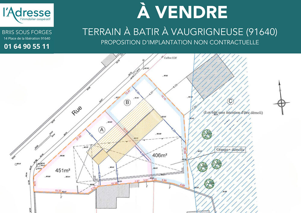 Vente Terrain Terrain Vaugrigneuse 451 m2 Vaugrigneuse