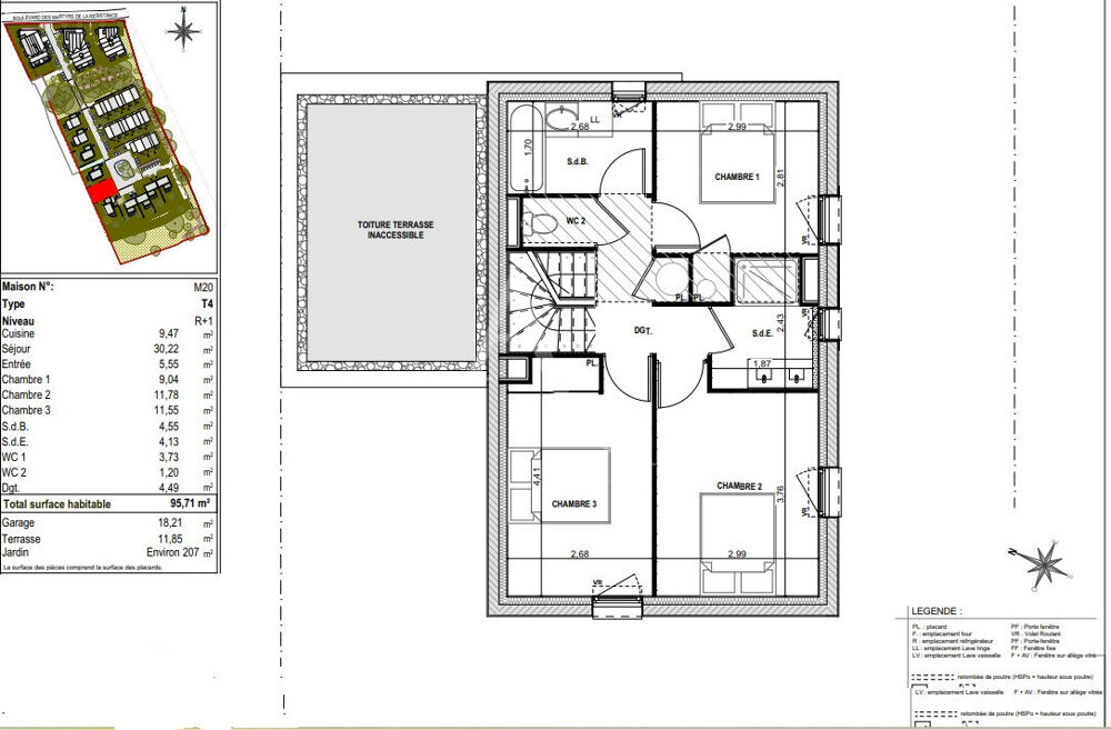 Vente Appartement A VENDRE MAISON T4 DE 95,71m² avec GARAGE DISPONIBLE DE SUITE Coueron