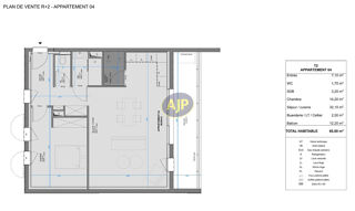  Appartement � vendre 2 pi�ces 61 m�