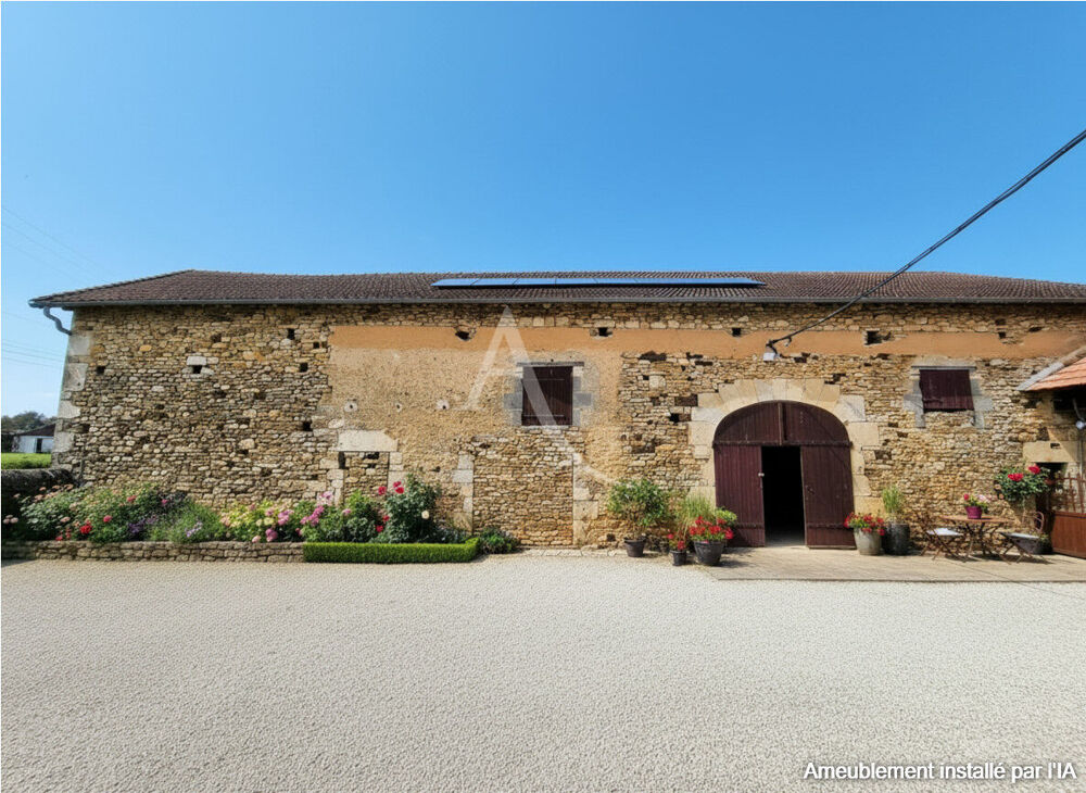 Corps de ferme: Maison en pierre 130m², parcelles de 5ha + granges