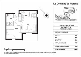  Appartement � louer 2 pi�ces 41 m�