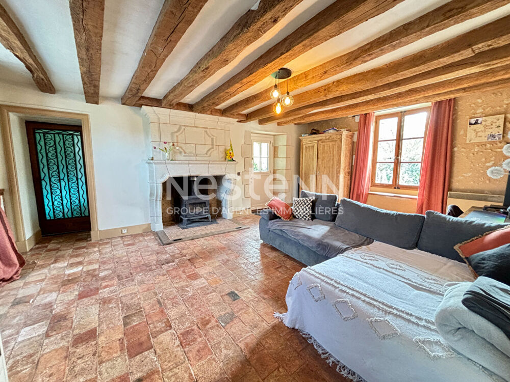 Authentique maison en pierre rénovée -145m² - Jardin 937m² - Montval-sur-Loir (72500)
