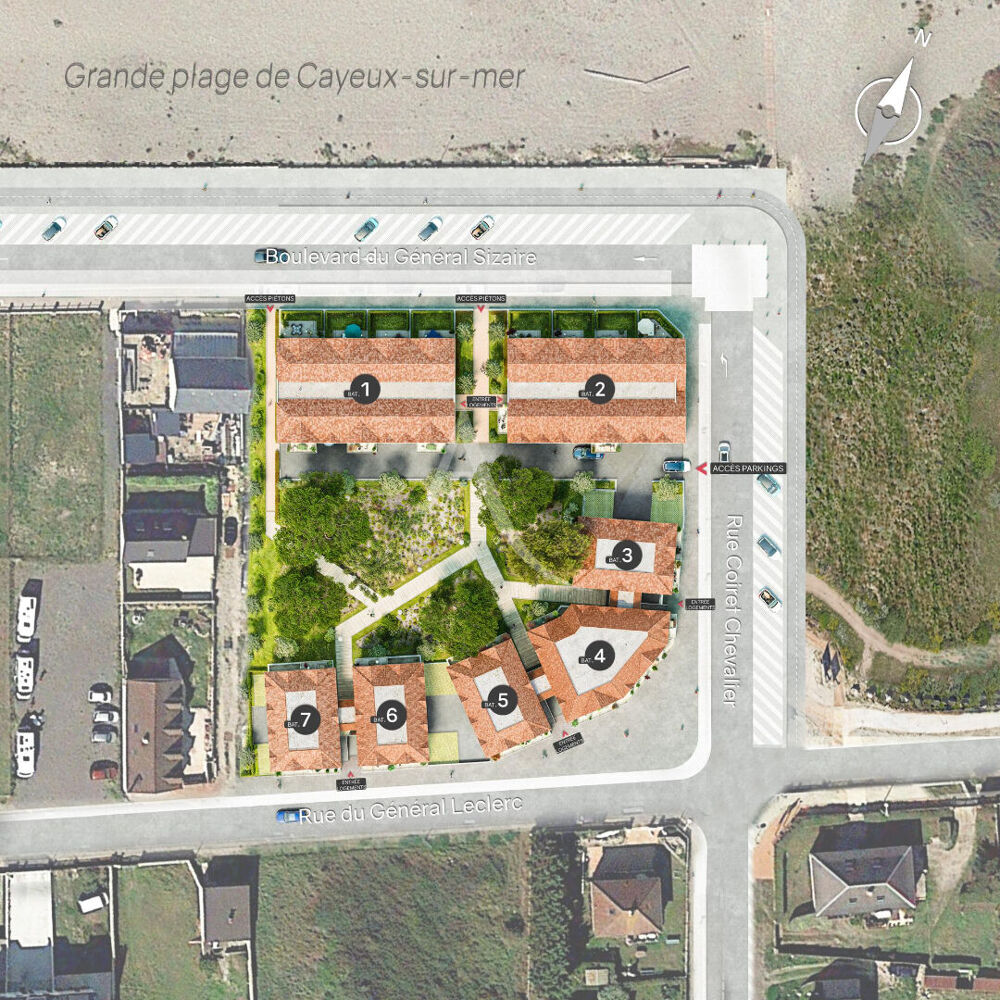 Vente Appartement Appartement Cayeux Sur Mer 3 pièces cabine 57.9m² + balcon Cayeux sur mer