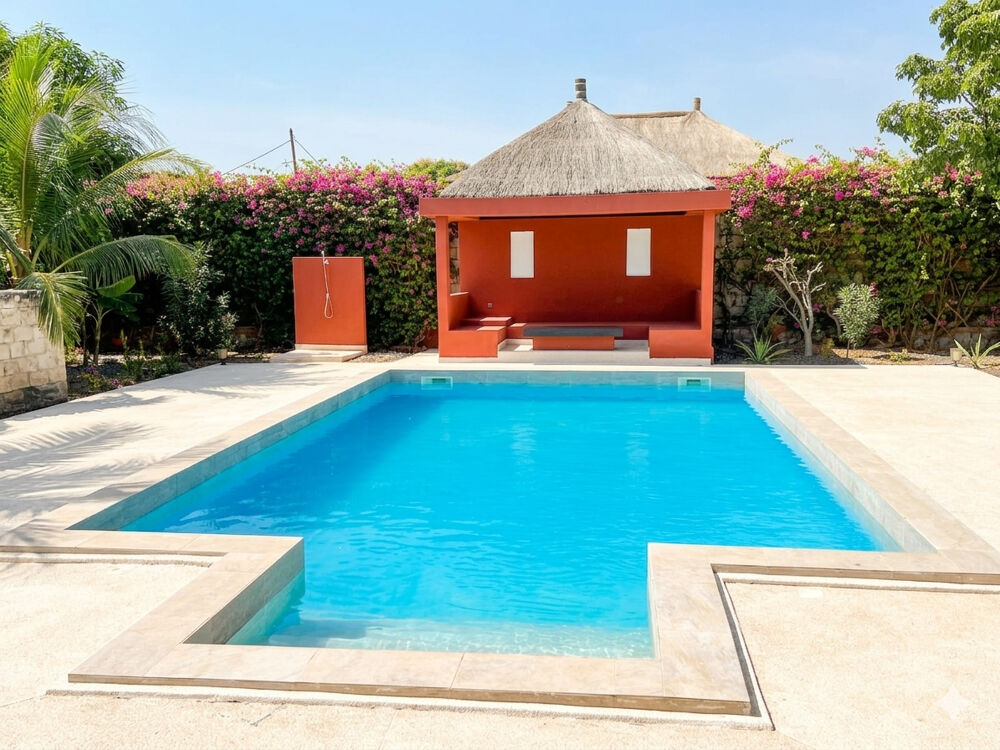 Vente Maison EN RESIDENCE DE STANDING, VILLA  ETAT NEUF, 3 CHAMBRES SUR UN BEAU TERRAIN ARBORE DE 1000 M2 Nguerigne (Senegal)