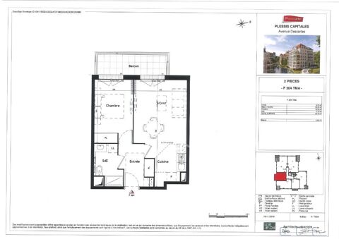  Appartement � louer 2 pi�ces 40 m�