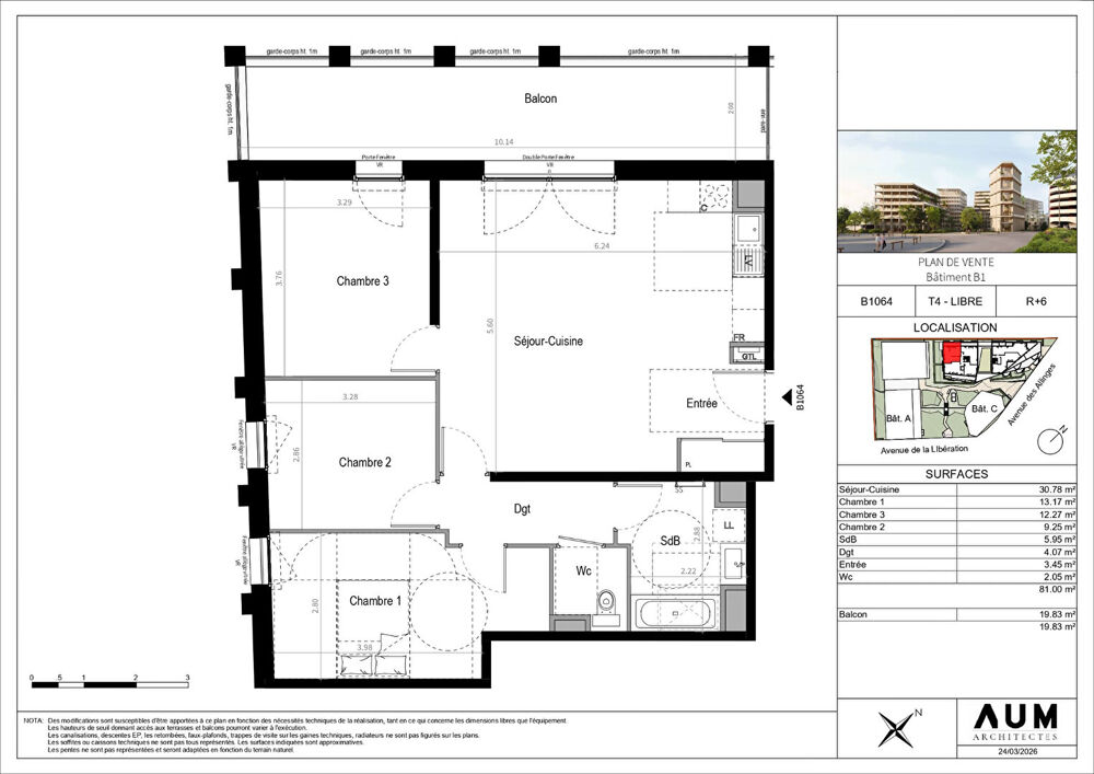 Vente Appartement THONON LES BAINS - Appartement T4 - 81m² Thonon les bains