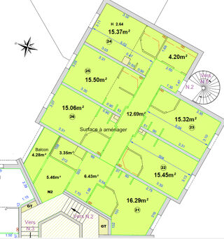  Appartement � vendre 5 pi�ces 125 m�