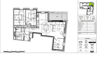  Appartement � vendre 3 pi�ces 71 m�