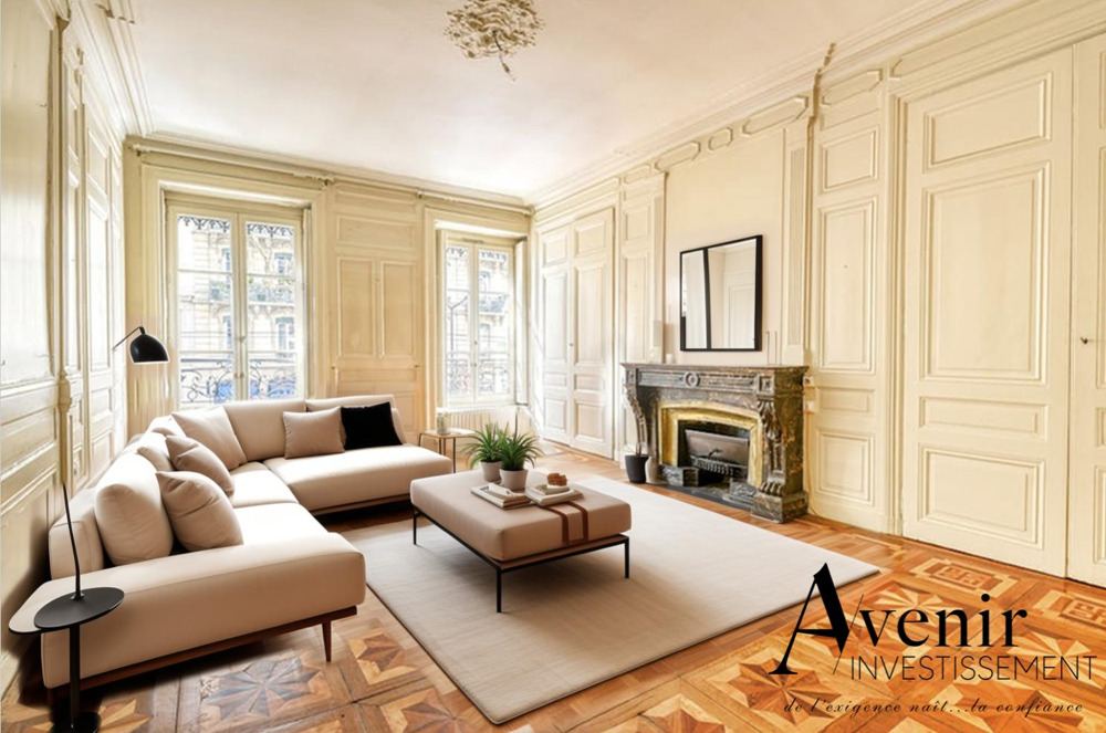 Vente Appartement Appartement T4 de 137m² dans un superbe immeuble ancien avec ascenseur Lyon 6ème métro Foch Lyon 6