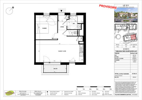  Appartement � vendre 2 pi�ces 48 m�