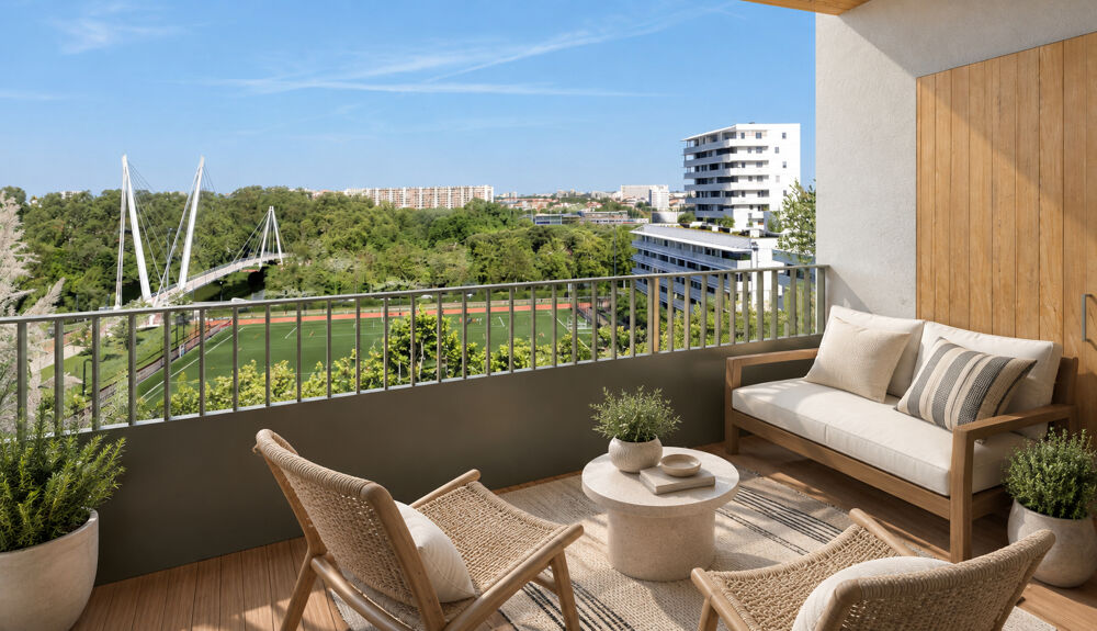 Vente Appartement 3 Pièces  AVEC TERRASSE ET VUE DÉGAGÉE SUR LA GARONNE Toulouse