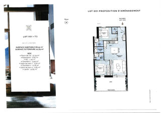  Appartement à vendre 3 pièces 69 m²